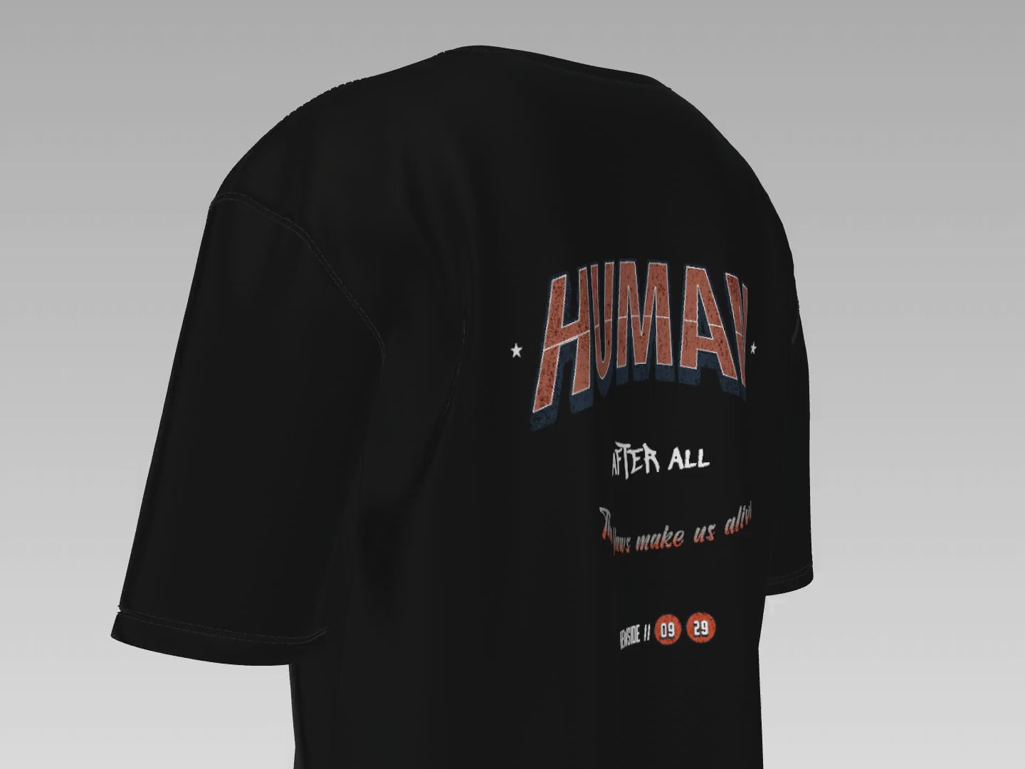 Human After All Structured Oversized T-Shirt