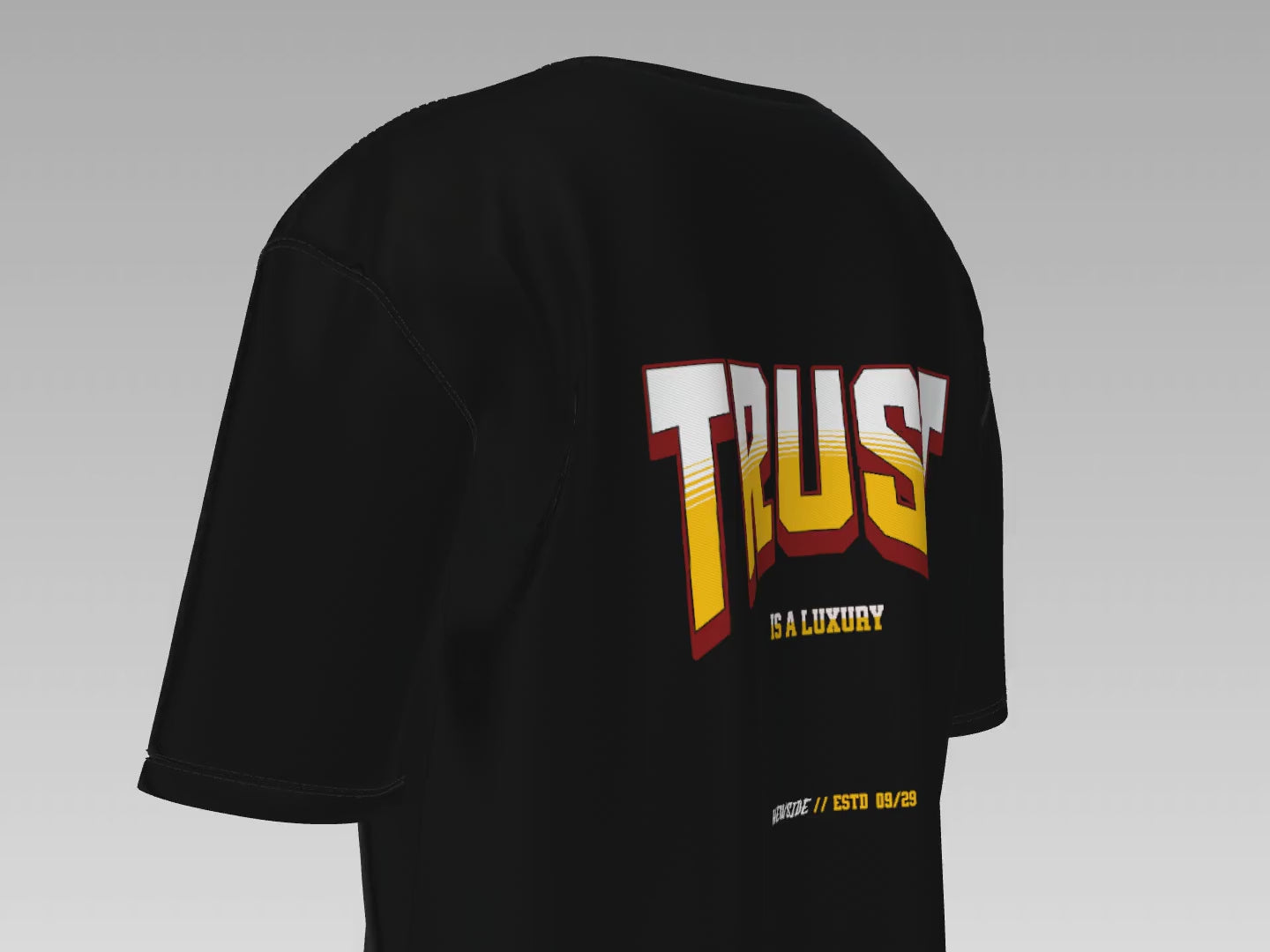 Trust is a Luxury Structured Oversized T-Shirt